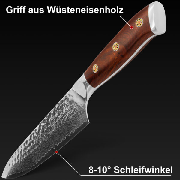 KE-DVG10-8_3_KEMP&ECKE Damastmesser Europa Küchenmesser mit Griff aus Wüsteneisenholz Messer im Fokus 1zu1
